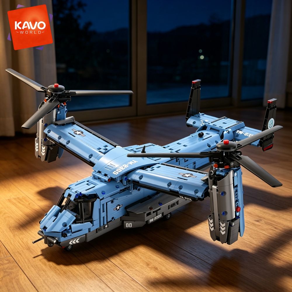 KAVOWORLD 1486PCS V-22 Osprey  - Jjrc Drone X12 ulasan dan harga